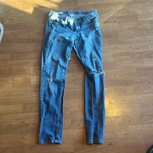 Cute size 11 blue ripped jeans